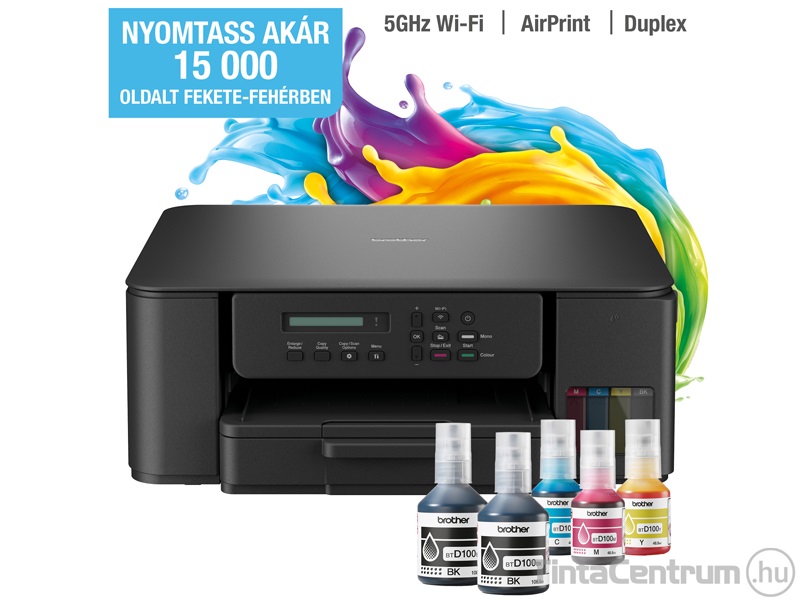 Brother DCP-T530DW Ink Benefit Plus multifunkciós színes nyomtató