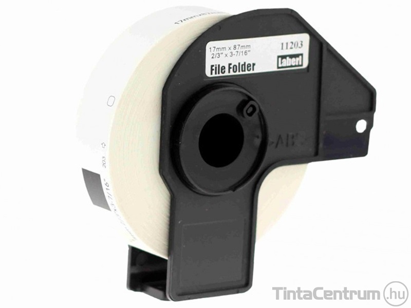Brother DK-11203 (17mm x 87mm, 300db) kompatibilis etikett