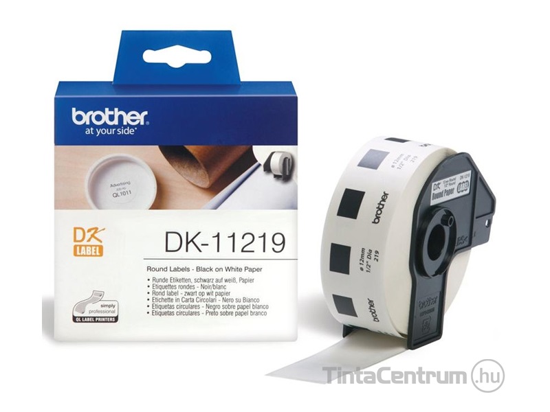 Brother DK-11219 (12mm, 1200db) kör alakú eredeti etikett