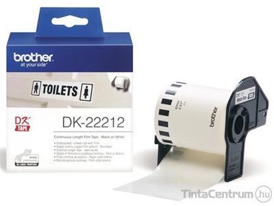 Brother DK-22212 (62mm x 15,24m, folyamatos, fehér színű) eredeti filmszalag