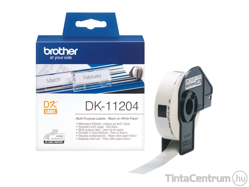 Brother DK-11204 (17mm x 54mm, 400db) eredeti etikett