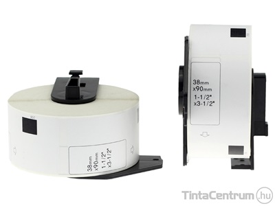Brother DK-11208 (38mm x 90mm, 400db) kompatibilis etikett