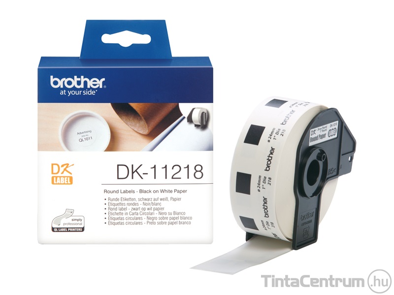 Brother DK-11218 (24mm, 1000db) kör alakú eredeti etikett