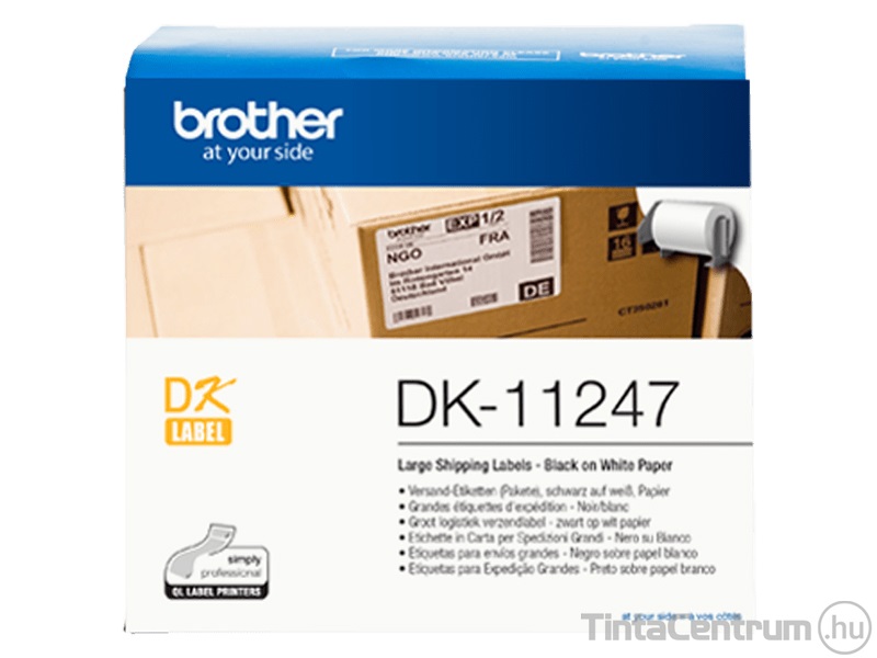 Brother DK-11247 (103mm x 164mm, 180db) eredeti etikett