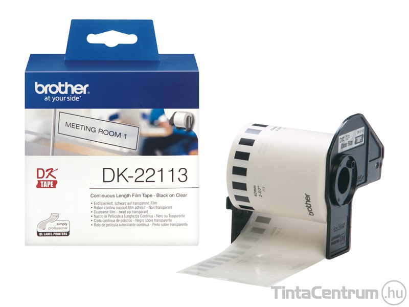 Brother DK-22113 (62mm x 15,25m, folyamatos) átlátszó eredeti filmszalag