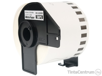 Brother DK-22205 (62mm x 30,48m, folyamatos) kompatibilis papírszalag