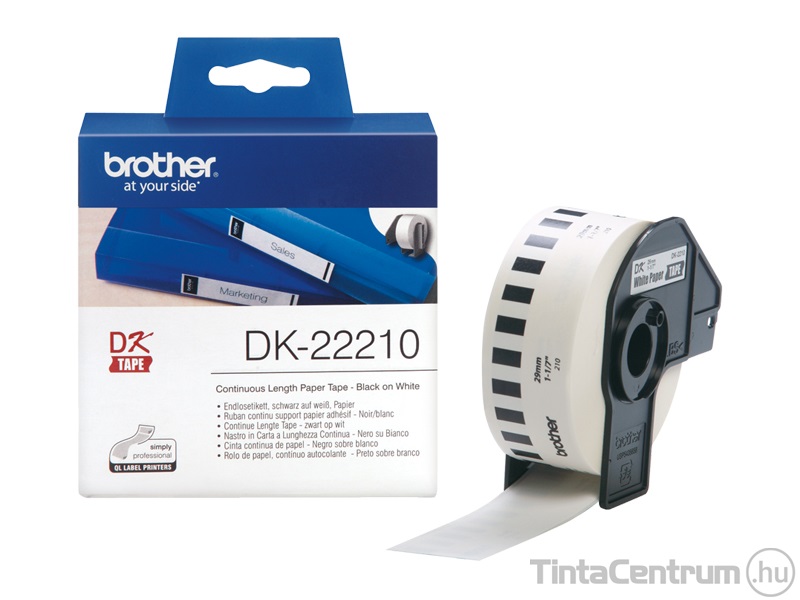 Brother DK-22210 (29mm x 30,48m, folyamatos) eredeti papírszalag