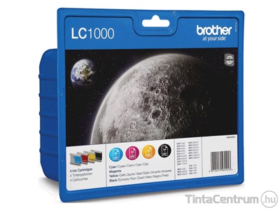 Brother LC1000 (BK,C,M,Y) eredeti 4db-os patron csomag