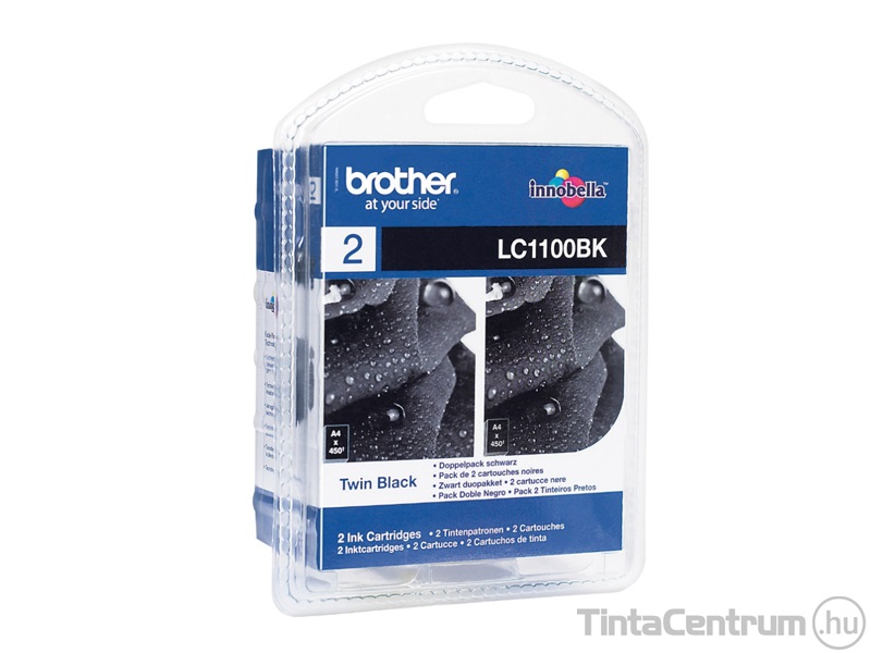 Brother LC1100BK eredeti 2db-os fekete patron csomag