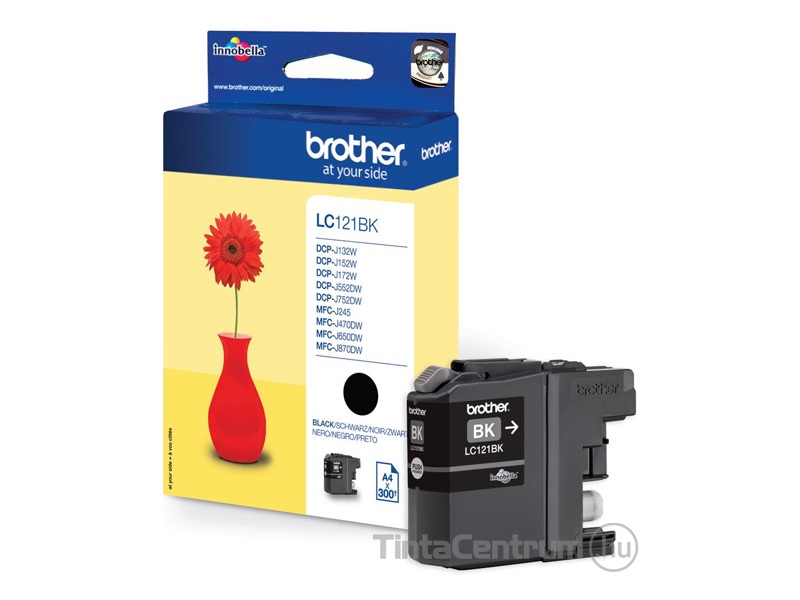 Brother LC121BK fekete eredeti tintapatron