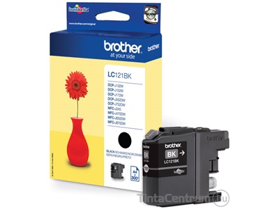 Brother LC121BK fekete eredeti tintapatron