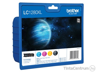 Brother LC1280XL (BK,C,M,Y) eredeti 4db-os patron csomag