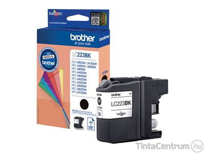 Brother LC223BK fekete eredeti tintapatron