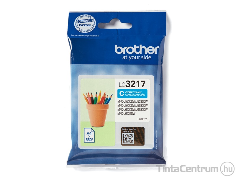 Brother LC3217C ciánkék eredeti tintapatron