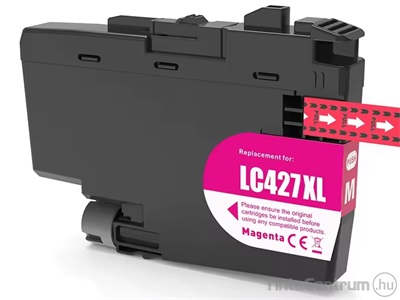 Brother LC427XLM magenta kompatibilis tintapatron