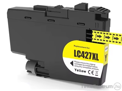 Brother LC427XLY sárga kompatibilis tintapatron