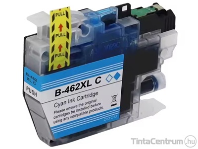 Brother LC462XLC ciánkék kompatibilis tintapatron