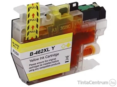 Brother LC462XLY sárga kompatibilis tintapatron