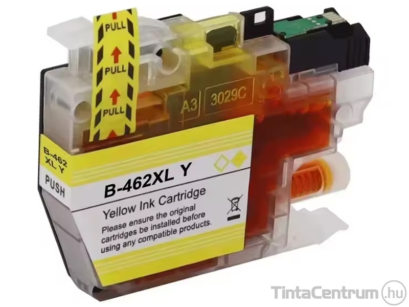 Brother LC462XLY sárga kompatibilis tintapatron