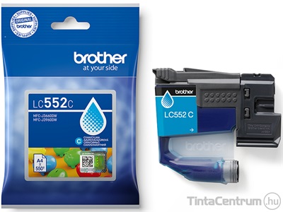 Brother LC552C ciánkék eredeti tintapatron