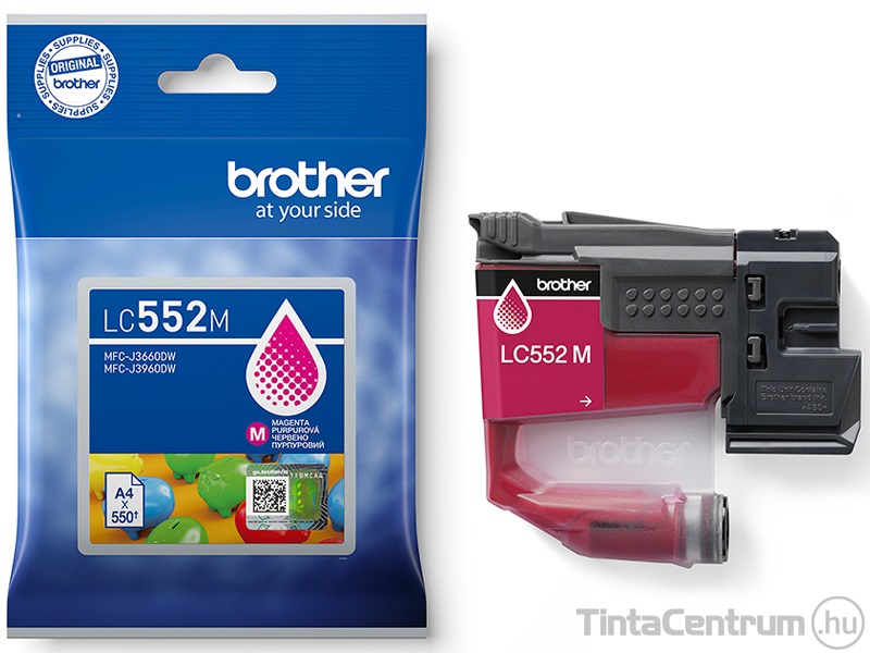 Brother LC552M magenta eredeti tintapatron
