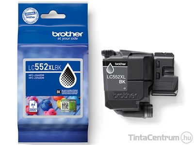Brother LC552XLBK fekete eredeti tintapatron