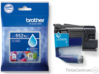 Brother LC552XLC ciánkék eredeti tintapatron