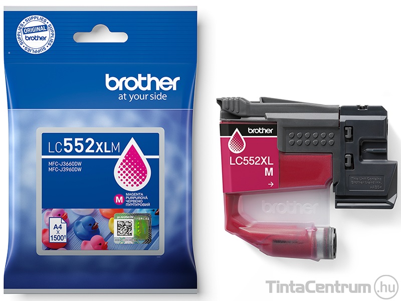 Brother LC552XLM magenta eredeti tintapatron