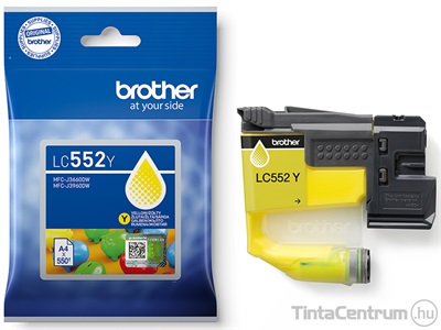 Brother LC552Y sárga eredeti tintapatron
