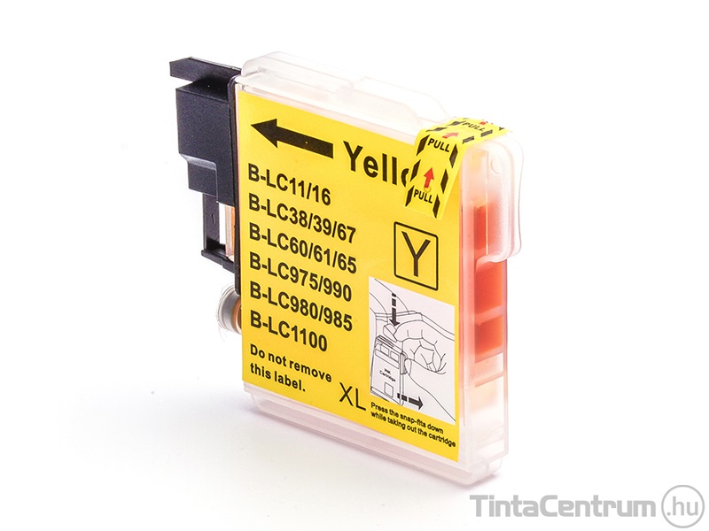 Brother LC980Y/LC985Y/LC1100Y sárga kompatibilis tintapatron
