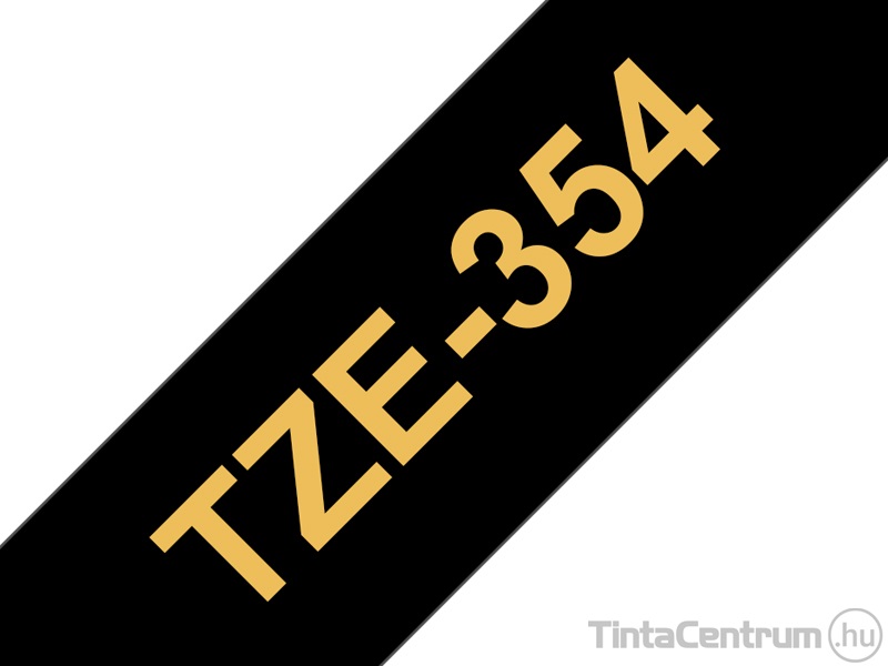 Brother TZe-354 (24mm x 8m, fekete-arany) eredeti szalag