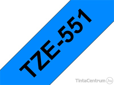 Brother TZe-551 (24mm x 8m, kék-fekete) eredeti szalag