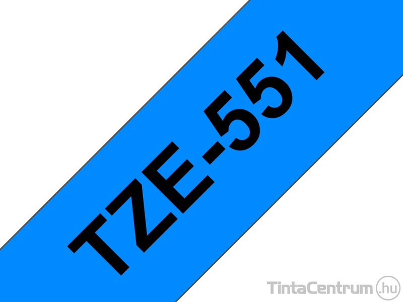 Brother TZe-551 (24mm x 8m, kék-fekete) eredeti szalag