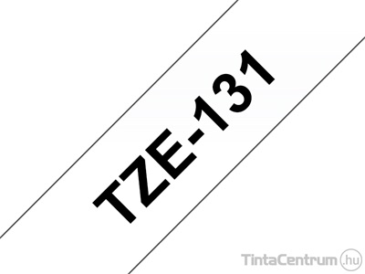 Brother TZe-131 (12mm x 8m, fekete-átlátszó) eredeti szalag