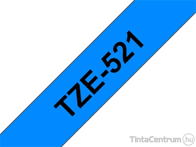 Brother TZe-521 (9mm x 8m, fekete-kék) eredeti szalag