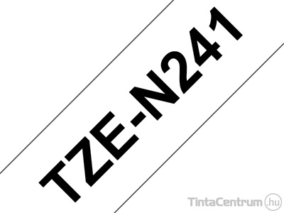 Brother TZe-N241 (18mm x 8m, fehér-fekete) eredeti szalag