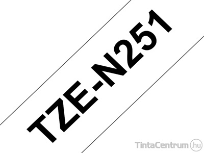 Brother TZe-N251 (24mm x 8m, fehér-fekete) eredeti szalag