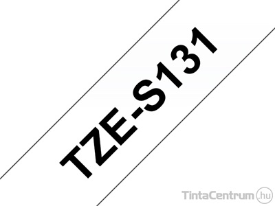 Brother TZe-S131 (12mm x 8m, átlátszó-fekete) eredeti szalag