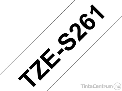 Brother TZe-S261 (36mm x 8m, fehér-fekete) eredeti szalag