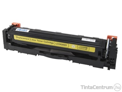 Canon 055 (CRG-055) sárga [2100 oldal] kompatibilis 100% új toner