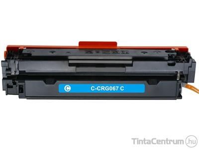 Canon 067 (CRG-067) ciánkék [1250 oldal] kompatibilis 100% új toner