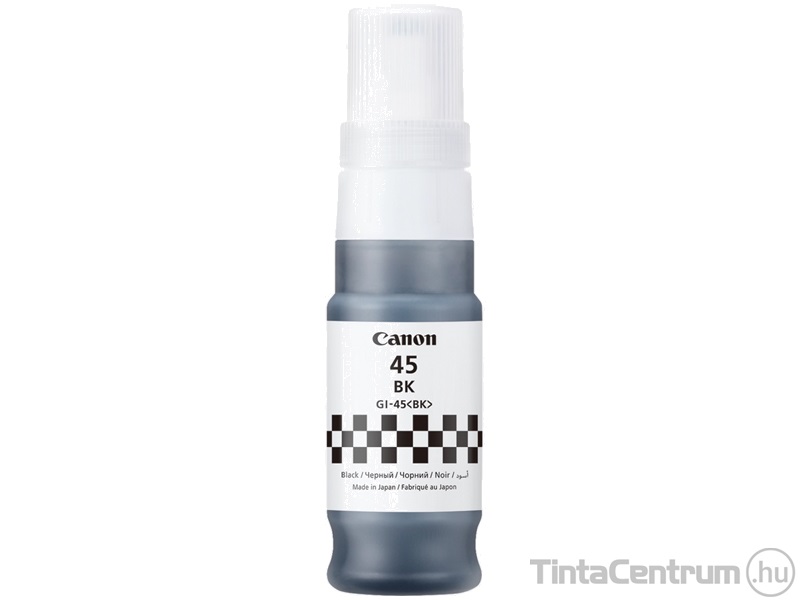 Canon 45 (GI-45 BK) fekete [3000 oldal] eredeti utántöltő tinta