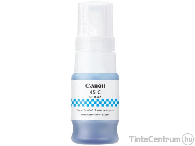 Canon 45 (GI-45 C) ciánkék [3000 oldal] eredeti utántöltő tinta