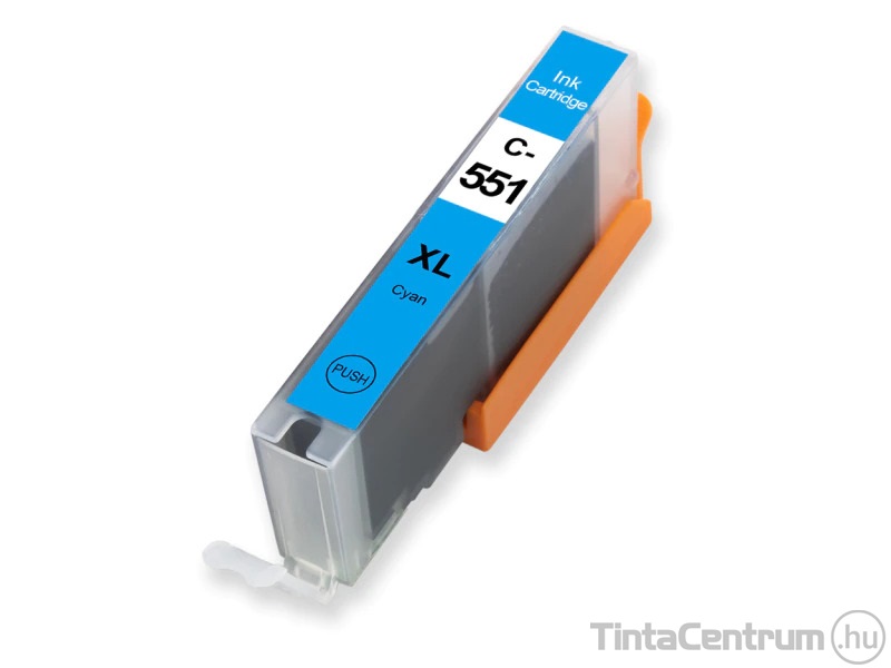 Canon 551XL (CLI-551XL C) ciánkék kompatibilis tintapatron