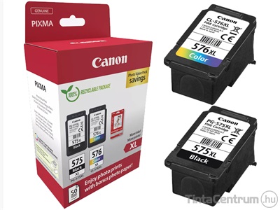 Canon 575XL+576XL (PG-575XL + CL-576XL) fekete és színes eredeti tintapatron csomag