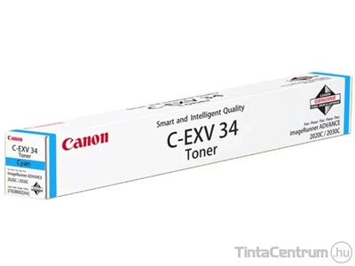 Canon C-EXV34 ciánkék [19000 oldal] eredeti toner