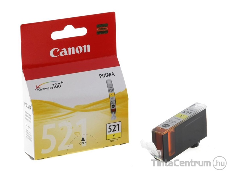 Canon 521 (CLI-521Y) sárga eredeti tintapatron