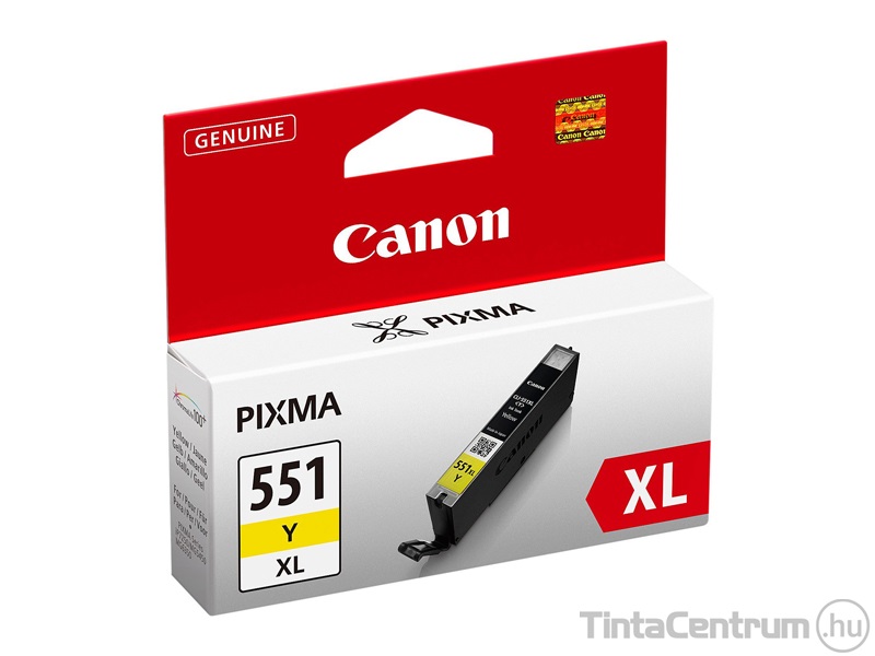 Canon 551XL (CLI-551XL Y) sárga eredeti tintapatron