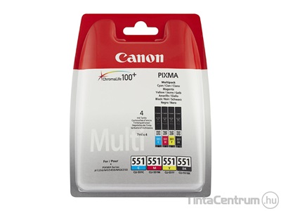 Canon 551 (CLI-551) (BK,C,M,Y) eredeti 4db-os patron csomag