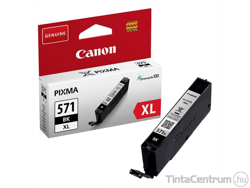 Canon 571XL (CLI-571XL BK) fekete eredeti tintapatron